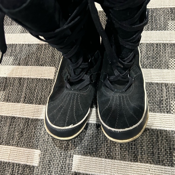 Sorel Black Lace-Up Snow Boots - Picture 3 of 5